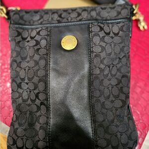 Coach Black Canvas Crossbody